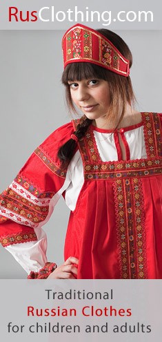 Traditional Russian Clothing for Children & Adults