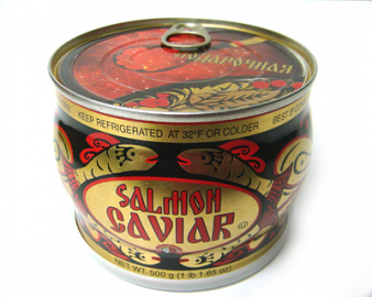 Salmon Red Caviar in Russian Souvenir Can