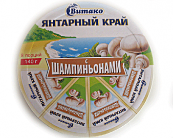 Soft cheese with Champignons