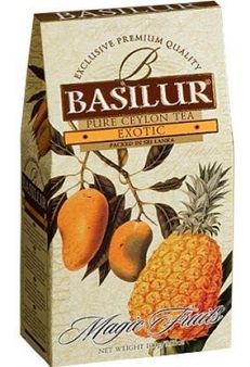 Basilur Pure Ceylon Black Tea with papaya, pineapple Magic Fruits "Exotic" loose, 100 gr