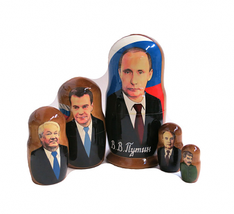 Nesting Doll "5 pcs Putin big"