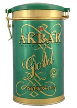Akbar Premium Quality Gold Collection Green Tea 300g/10.5oz