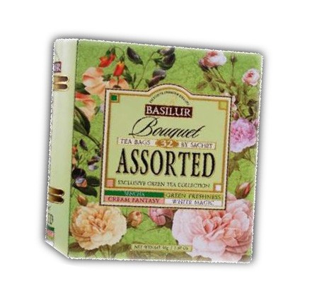 Exclusive collection of green teas Basilur "Bouquet" Assorted, 32 packs