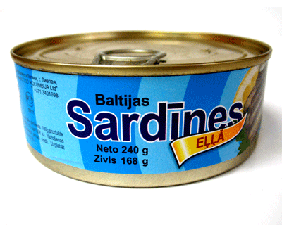 Sardines in oil.
