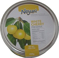 Natural Organic Noyan Armenian White Cherry Preserve 1 Lb
