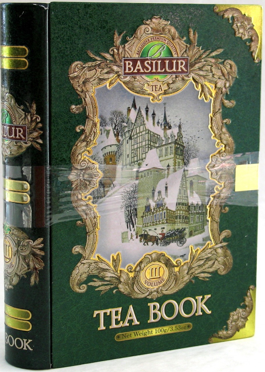 Basilur Gift Tea Set "Tea Book # 3" /Thin metal 100g 