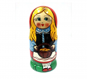 Nesting Doll "5 pcs fairy tale Little Red Riding Hood"