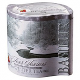 Basilur Pure Ceylon Black Tea with cranberry Four Seasons "Winter" in metal caddy, 125 gr